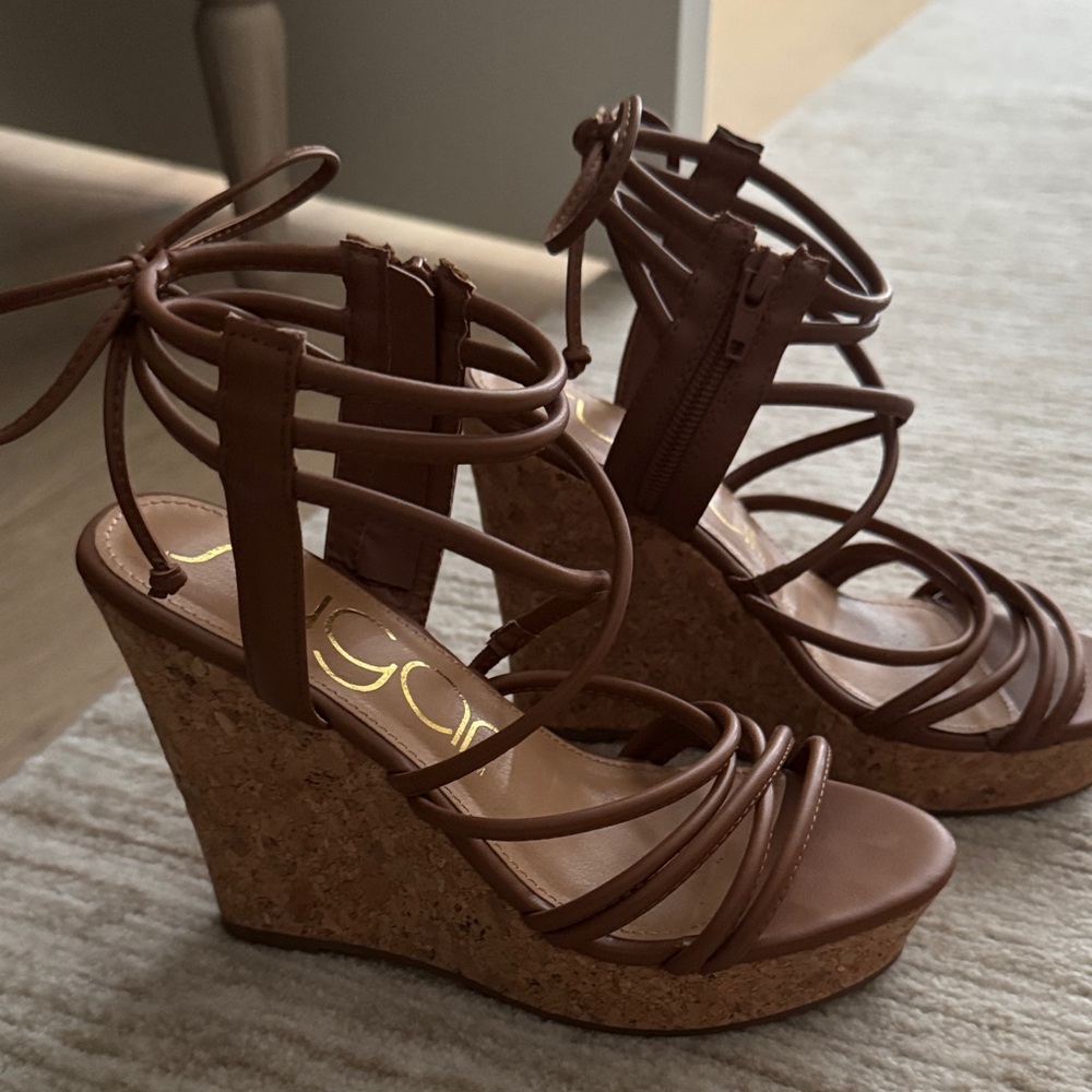 Brown Wedge Sandals